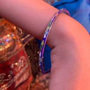 Vintage 60’s Cloisonne Asian Bracelet,Floral Motif